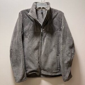 Kuhl Quality Textured Fleece Full-Zip Mock Neck Casual Jacket, Women’s L, Gray